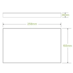 Extra Small BioBoard Catering Tray Lid