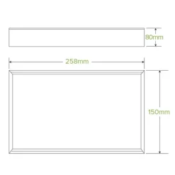 Extra Small BioBoard Catering Tray Base