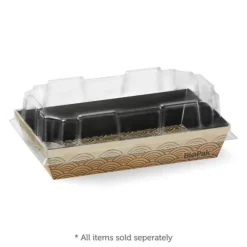 Extra Small BioBoard Sushi Tray PET Lid
