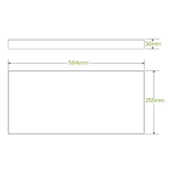Large BioBoard Catering Tray Lid