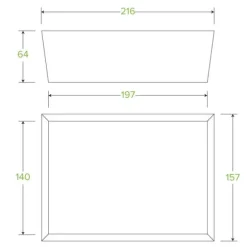 Large BioBoard Lunch Box