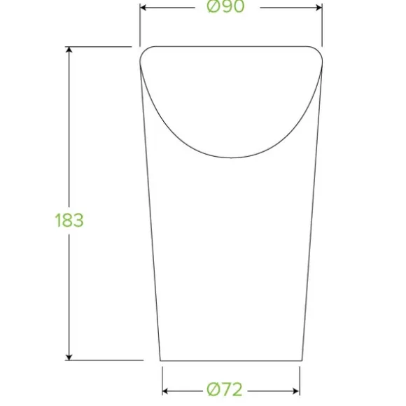 Large Paper Chip BioCup
