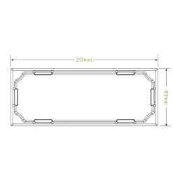 Long PLA Sushi Tray Lid