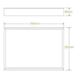 Medium BioBoard Catering Tray Base
