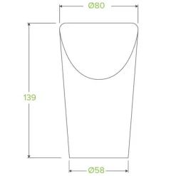 Medium Paper Chip BioCup