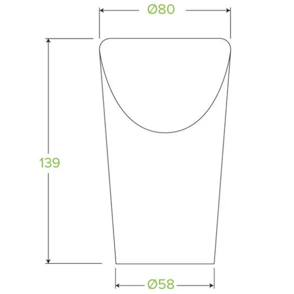 Medium Paper Chip BioCup