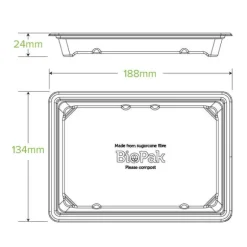 Medium Plant Fibre Sushi Tray