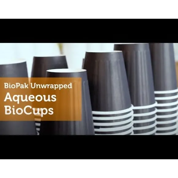 230ml / 6oz (80mm) Black Single Wall BioCup