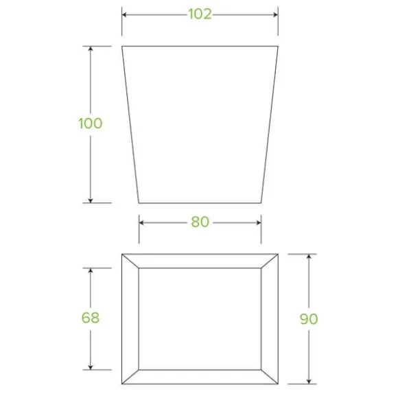 780ml / 26oz BioBoard Noodle Box