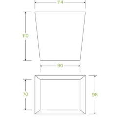 960ml / 32oz BioBoard Noodle Box