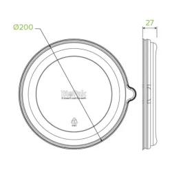 800-1,420ml / 24-48oz Clear RPET BioBowl Lid