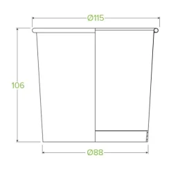 740ml / 24oz Kraft BioBowl