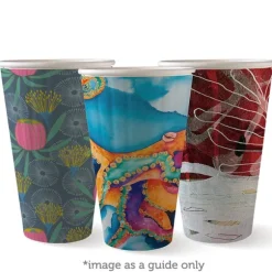 460ml / 16oz (90mm) Art Series Double Wall BioCup