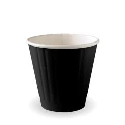 295ml / 8oz (90mm) Black Double Wall BioCup