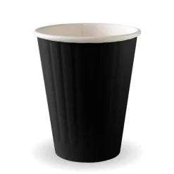 255ml / 8oz (80mm) Black Double Wall BioCup