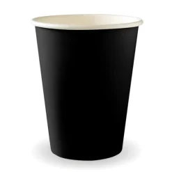 390ml / 12oz (90mm) Black Single Wall BioCup