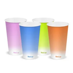 500ml / 16oz (90mm) Coloured Cold Paper BioCup
