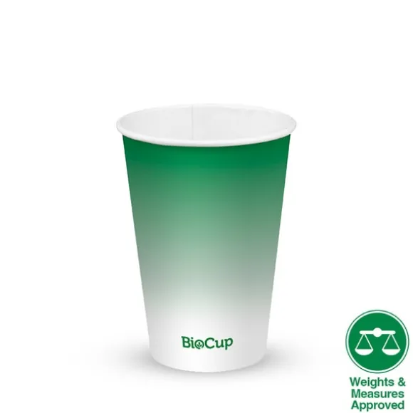 420ml / 14oz (90mm) Green Cold Paper BioCup