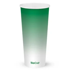 700ml / 24oz (90mm) Green Cold Paper BioCup