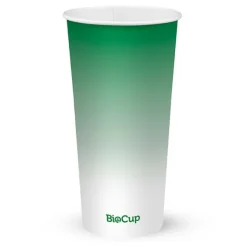960ml / 32oz (105mm) Green Cold Paper BioCup