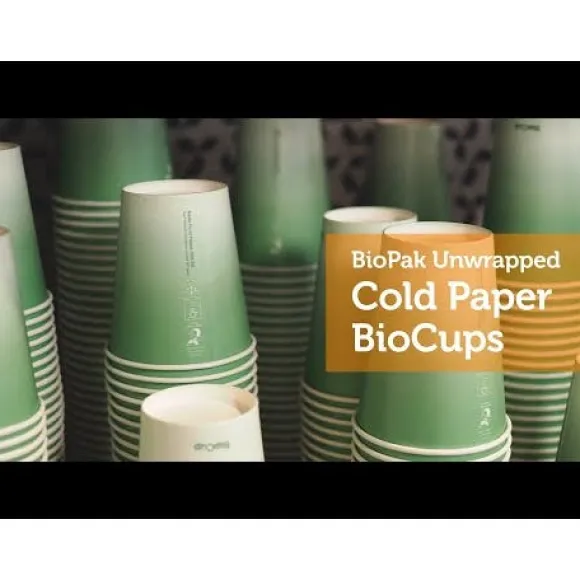 420ml / 14oz (90mm) Green Cold Paper BioCup