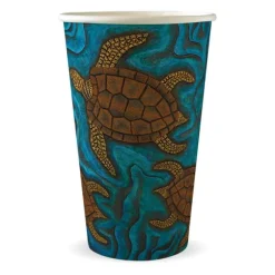 510ml / 16oz (90mm) Indigenous Art Single Wall BioCup