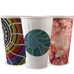 460ml / 16oz (90mm) Indigenous Art Series Double Wall BioCup