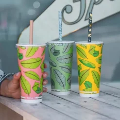 650ml / 22oz (90mm) Leaf Cold Paper BioCup