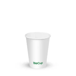 200ml / 6oz (73mm) White Cold Paper Water BioCup