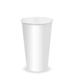 500ml / 16oz (90mm) White Cold Paper BioCup