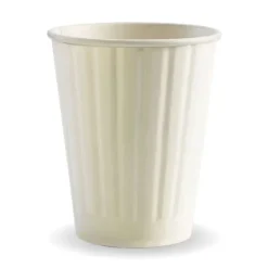 390ml / 12oz (90mm) White Double Wall BioCup