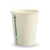 280ml / 8oz (80mm) White Green Line Single Wall BioCup