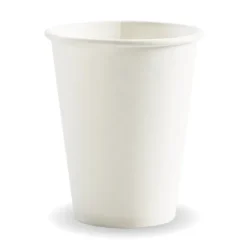 390ml / 12oz (90mm) White PHA Single Wall BioCup