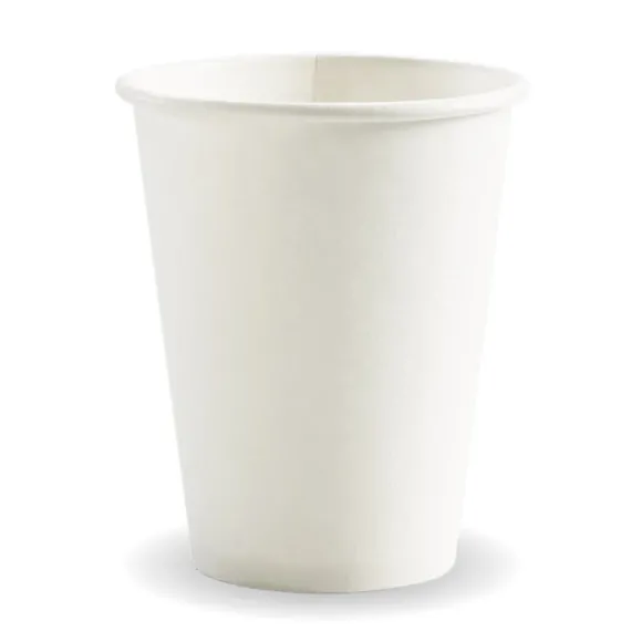 390ml / 12oz (90mm) White PHA Single Wall BioCup