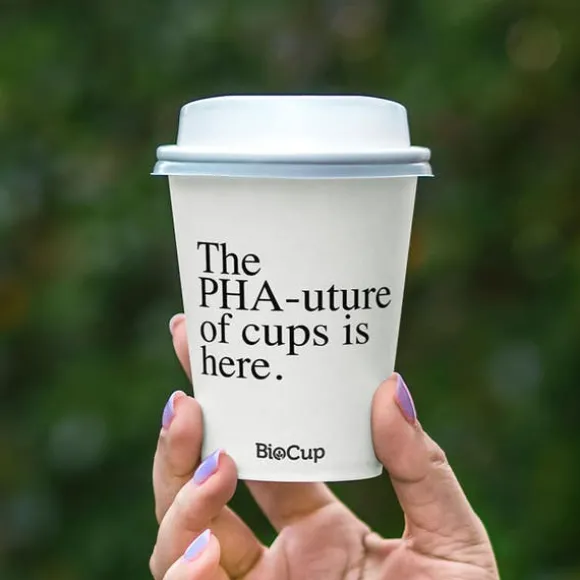 390ml / 12oz (90mm) White PHA Single Wall BioCup