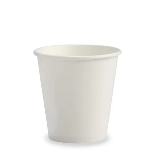 230ml / 6oz (80mm) White Single Wall BioCup