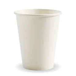280ml / 8oz (80mm) White Single Wall BioCup