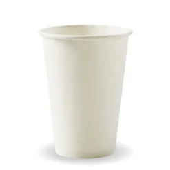320ml / 10oz (80mm) White Single Wall BioCup