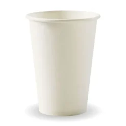 320ml / 10oz (80mm) White Single Wall BioCup