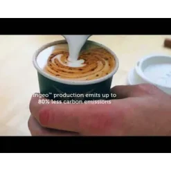 350ml / 12oz (80mm) White Single Wall BioCup