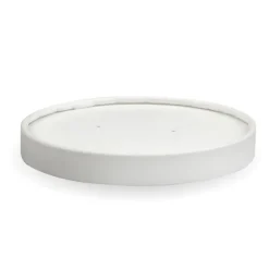 430-950ml / 12-32oz White Paper BioBowl Lid