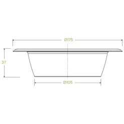 470ml / 16oz White Plant Fibre BioBowl
