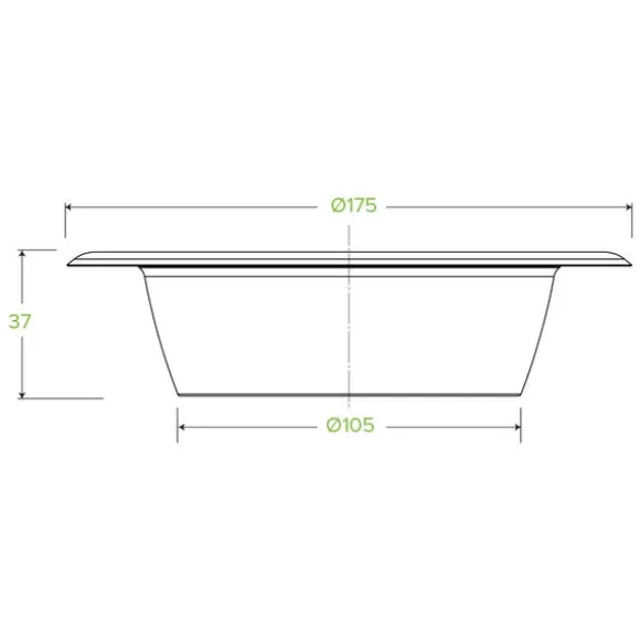 470ml / 16oz White Plant Fibre BioBowl