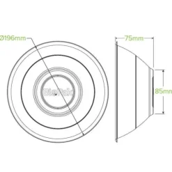 1,180ml / 40oz White Plant Fibre BioBowl