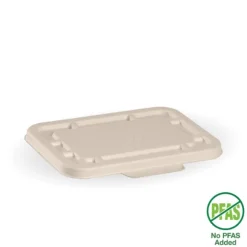 500ml & 600ml Natural Plant Fibre Takeaway Lid