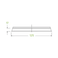 240-960ml Clear BioBowl Lid