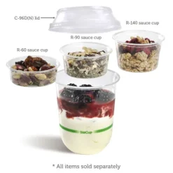 140ml Clear Sauce BioCup