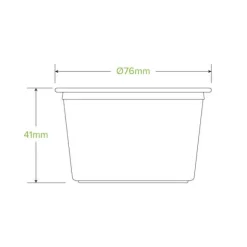 140ml Clear Sauce BioCup