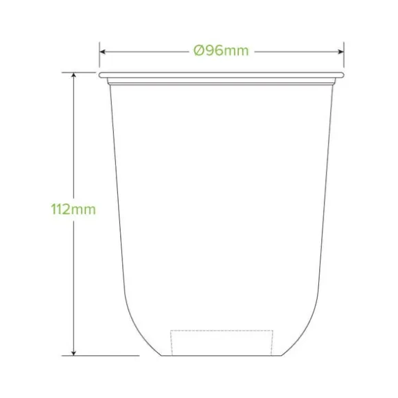 500ml Clear Tumbler BioCup