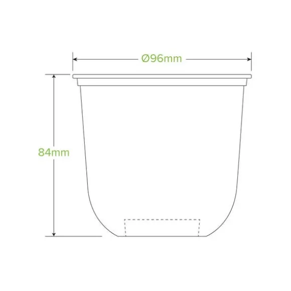 360ml Clear Tumbler Biocup
